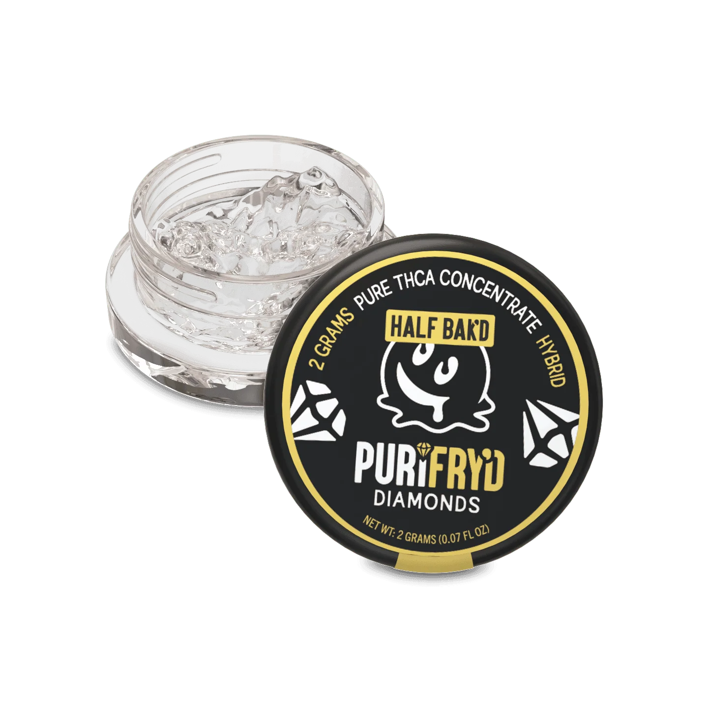Half Bak'd PURIFRYD THCA Diamonds 2G