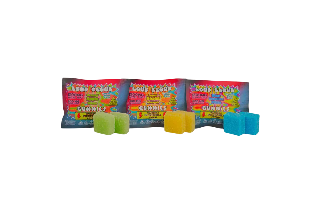 Loud Cloud Gummies 1200mg THC 2-pk Loud Cloud Coastal Hemp Co