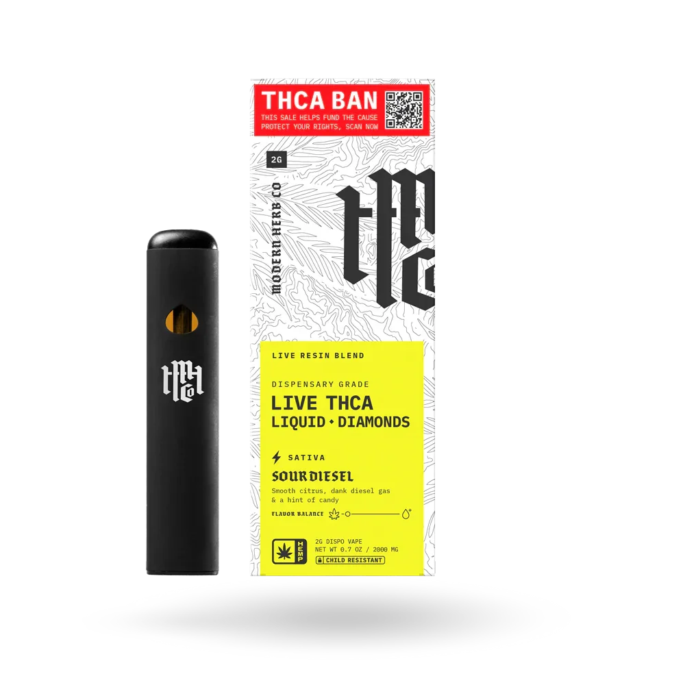 Modern Herb Co Liquid Diamonds THCA Disposable 2G Modern Herb Co Coastal Hemp Co