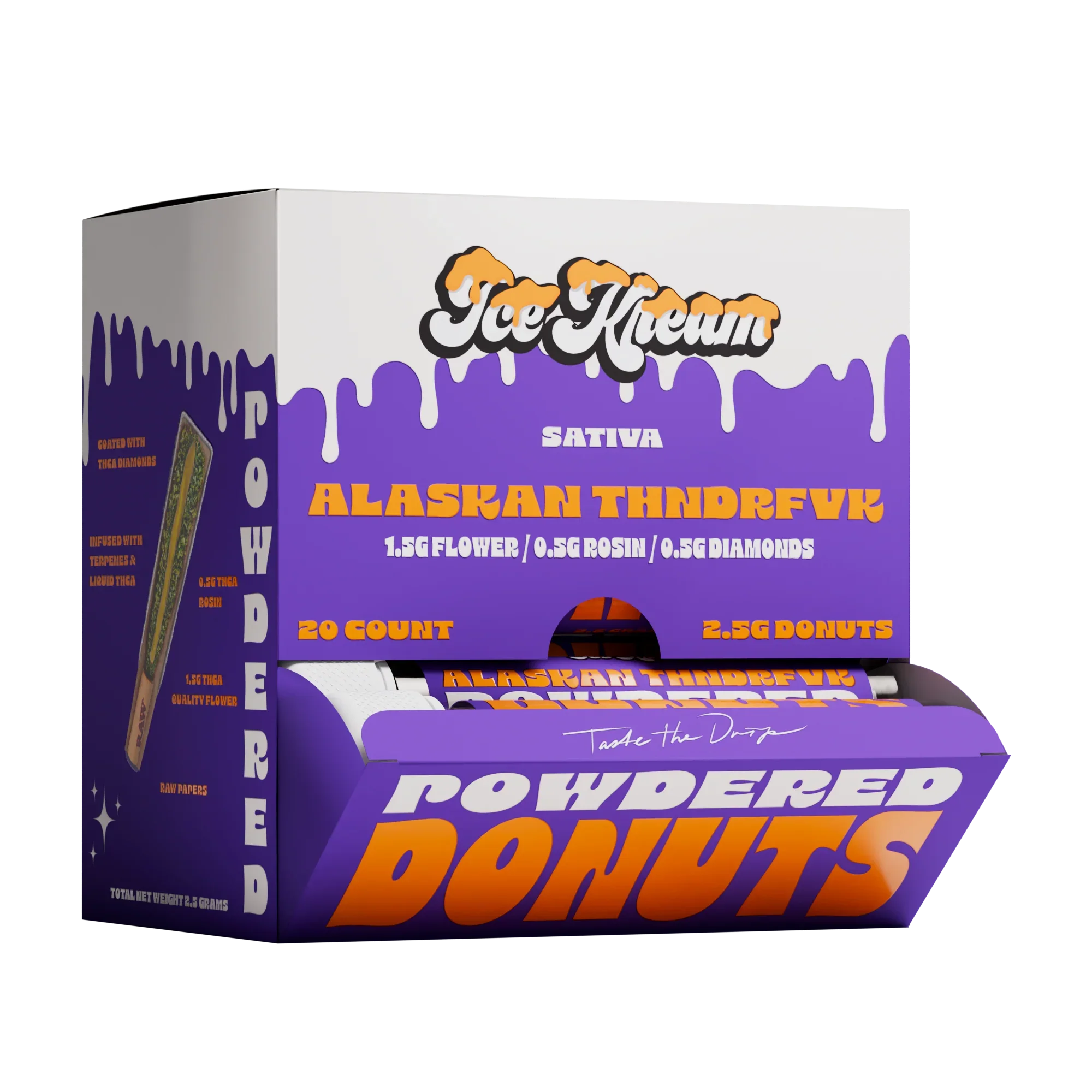 Ice Kream Powdered Donuts THCA PreRoll 2.5g Ice Kream Coastal Hemp Co