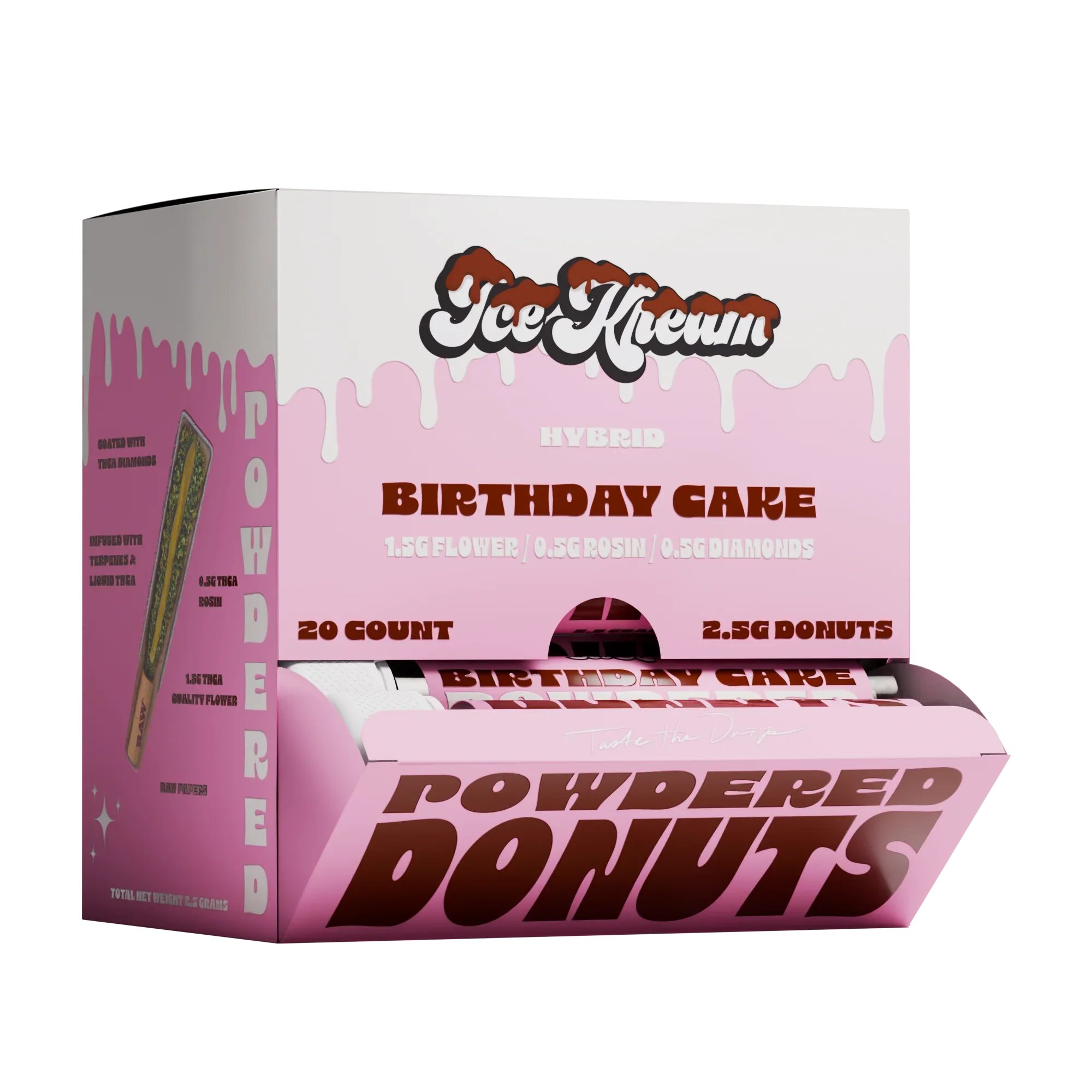 Ice Kream Powdered Donuts THCA PreRoll 2.5g Ice Kream Coastal Hemp Co