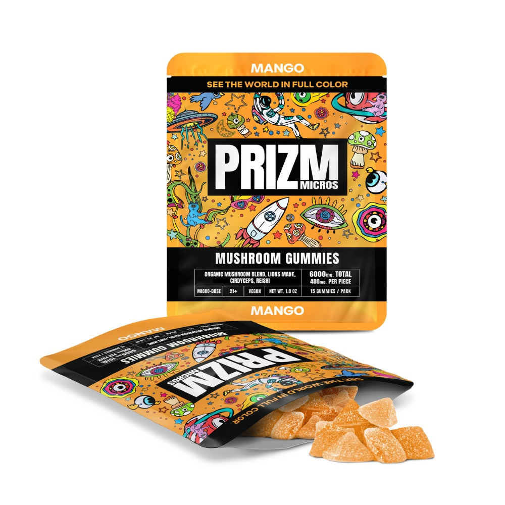 Prizm Micros Magic Mushroom Gummies Mango