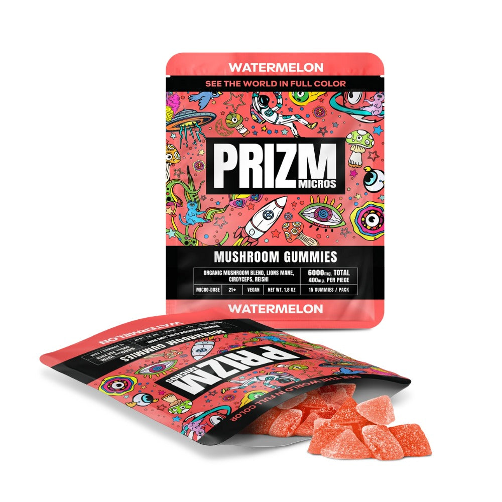 Prizm Micros Magic Mushroom Gummies Watermelon