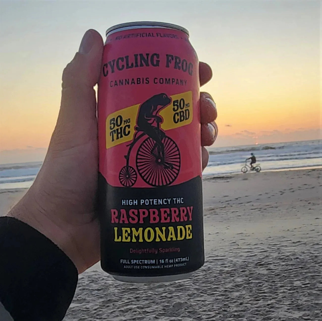 Cycling Frog Lemonade THC 50mg cycling frog Coastal Hemp Co