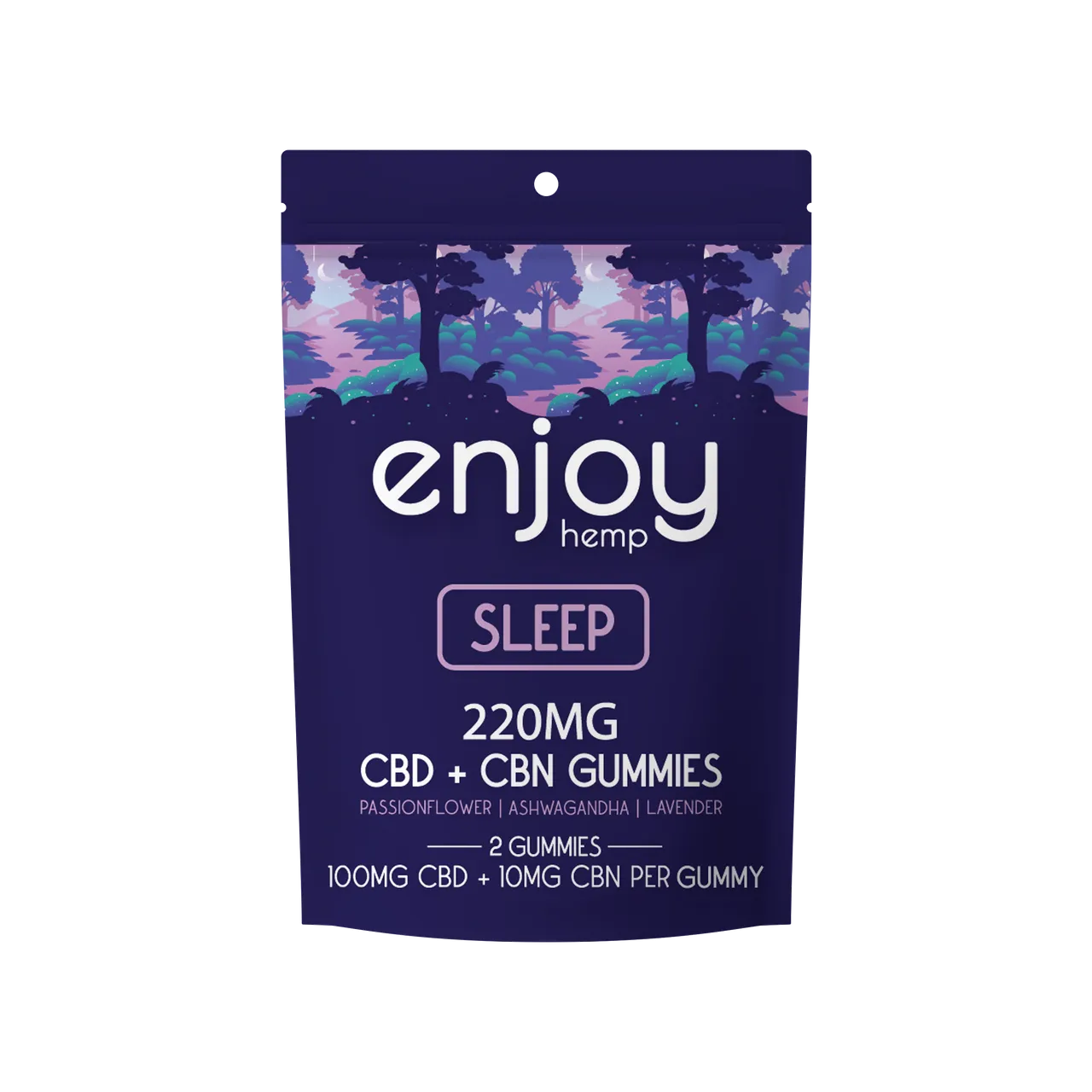 Enjoy Hemp Sleep Gummies CBD+CBN 100 mg - 2 Pack Enjoy Hemp Coastal Hemp Co