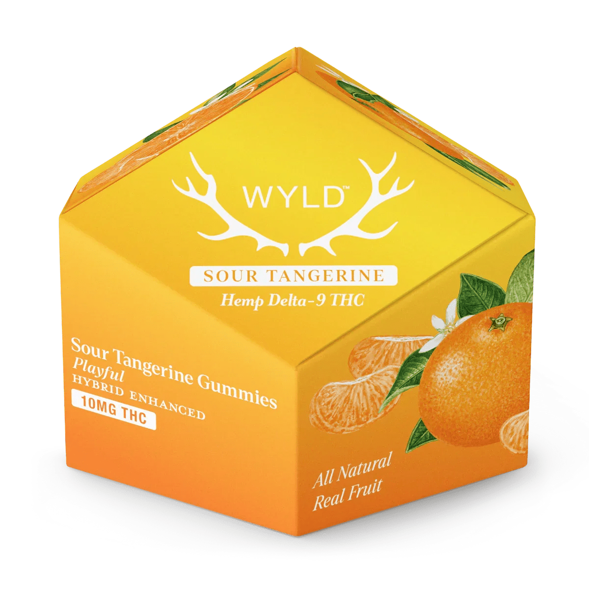 WYLD Sours THC Gummies Hemp-Derived | 10mg by WYLD features sour apple flavor, sativa enhancement, and 10mg hemp-derived Delta-9 THC per gummy—all natural, real fruit edibles for a premium experience.