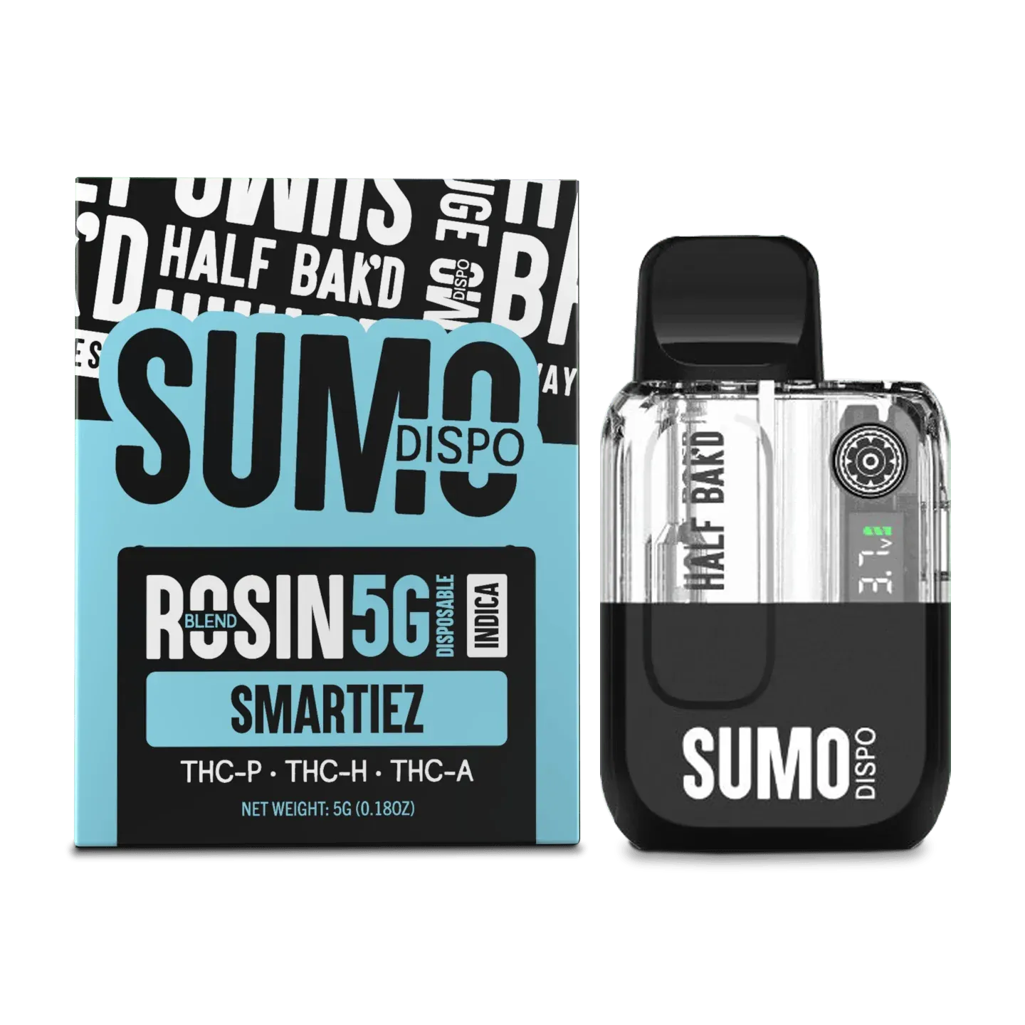 HALF BAK'D - Sumo Disposable 5G Half Bak'd Coastal Hemp Co