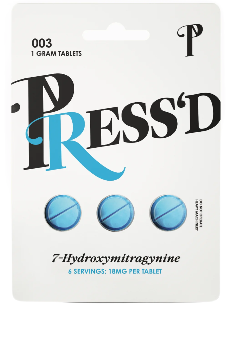 Trippy Sugar - PRESS'D 7-Hydroxymitragynine Kratom Tablets Display (25 X 3 Packs) - Shop Coastal Hemp Co