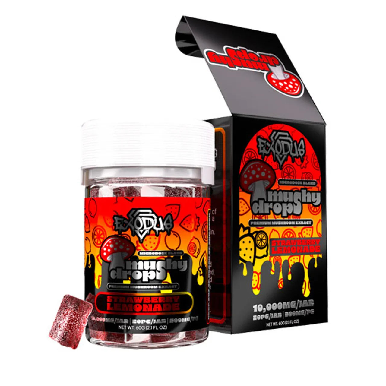 Exodus Mushy Drops Mushroom Gummies Exodus Labs Coastal Hemp Co