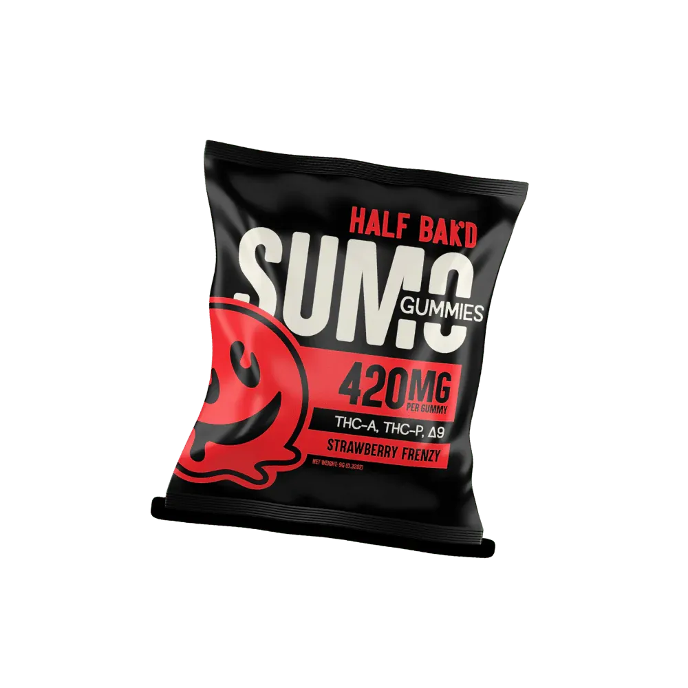 HALF BAK'D - Sumo Gummies 420mg 2ct Half Bak'd Coastal Hemp Co