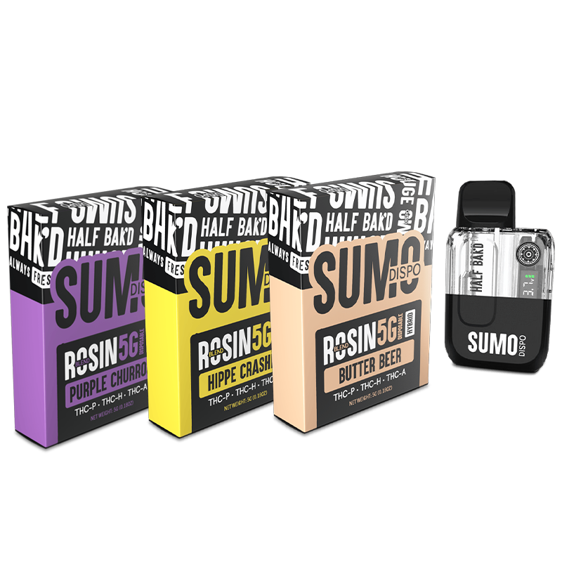 HALF BAK'D - Sumo Disposable 5G Half Bak'd Coastal Hemp Co