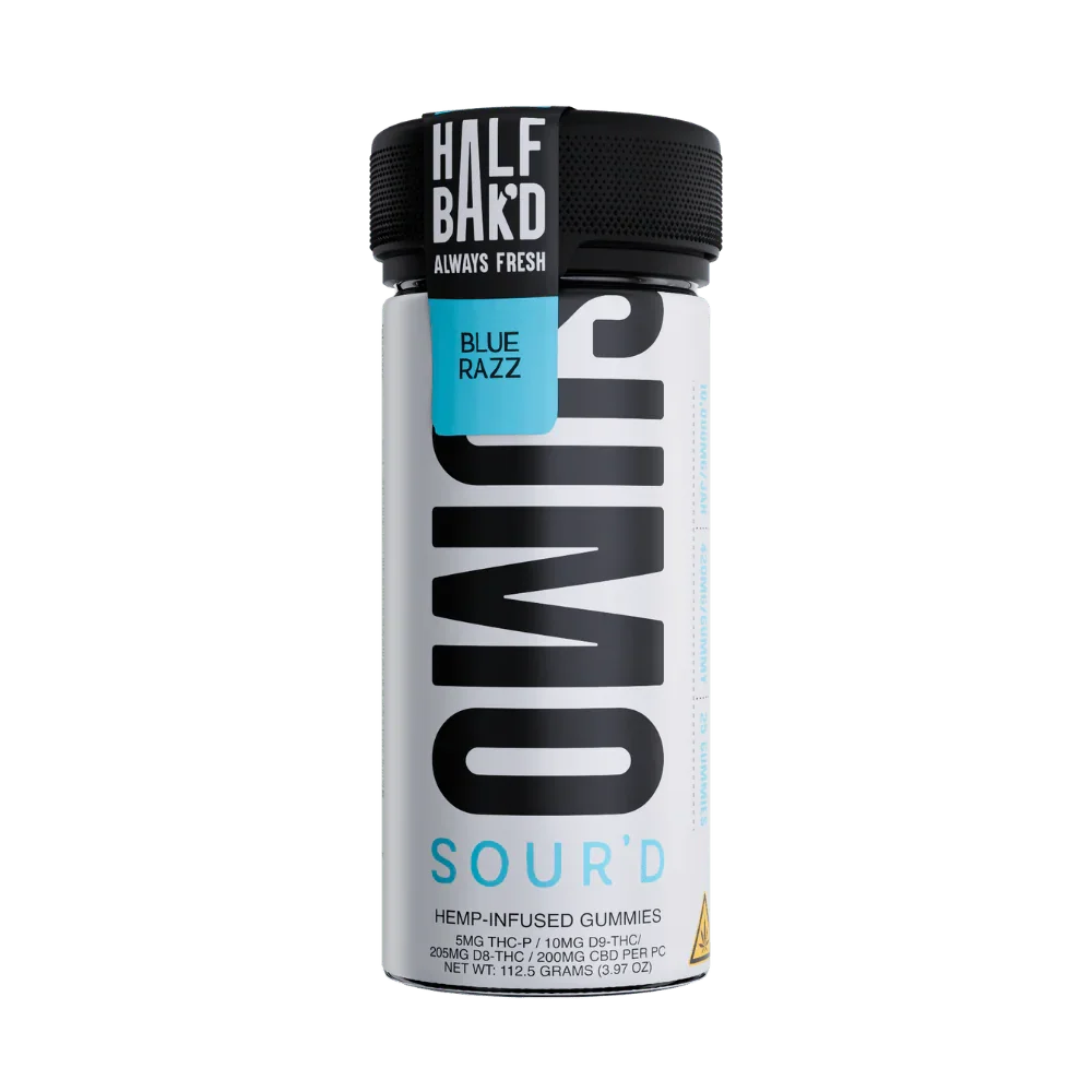 Half Bak'd SUMO D9 SOUR'D Gummies 10,000mg | 25ct Half Bak'd Coastal Hemp Co