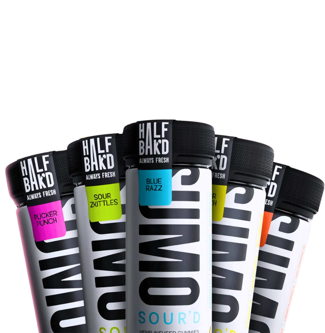 Half Bak'd SUMO Gummies SOUR'D D9 | (6-Count) Box - Coastal Hemp Co