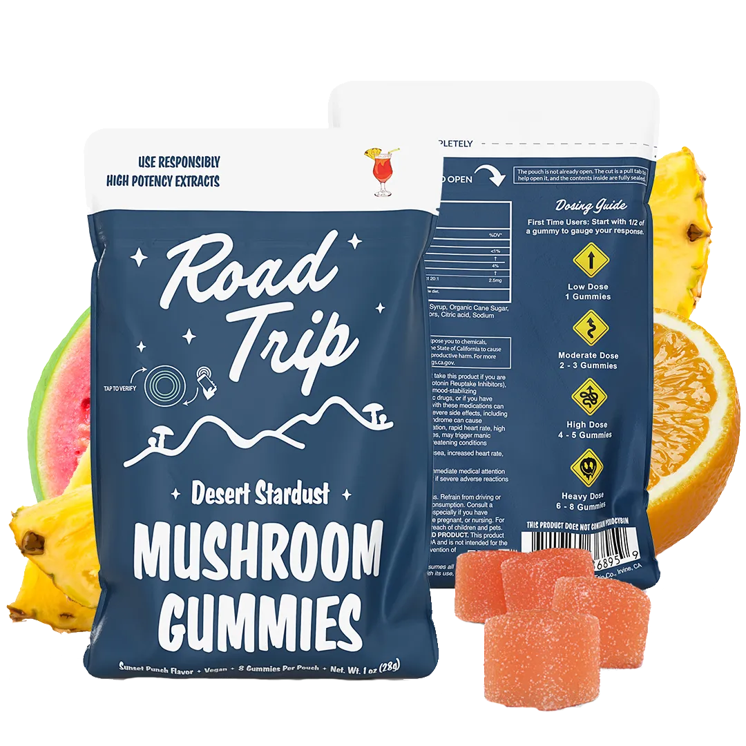 Road Trip Mushroom Gummies Desert Stardust Road Trip Co. Coastal Hemp Co