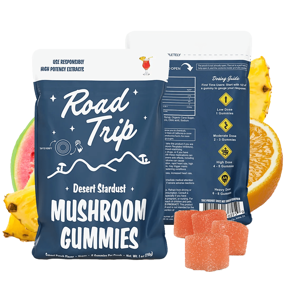 Road Trip Mushroom Gummies Desert Stardust Road Trip Co. Coastal Hemp Co