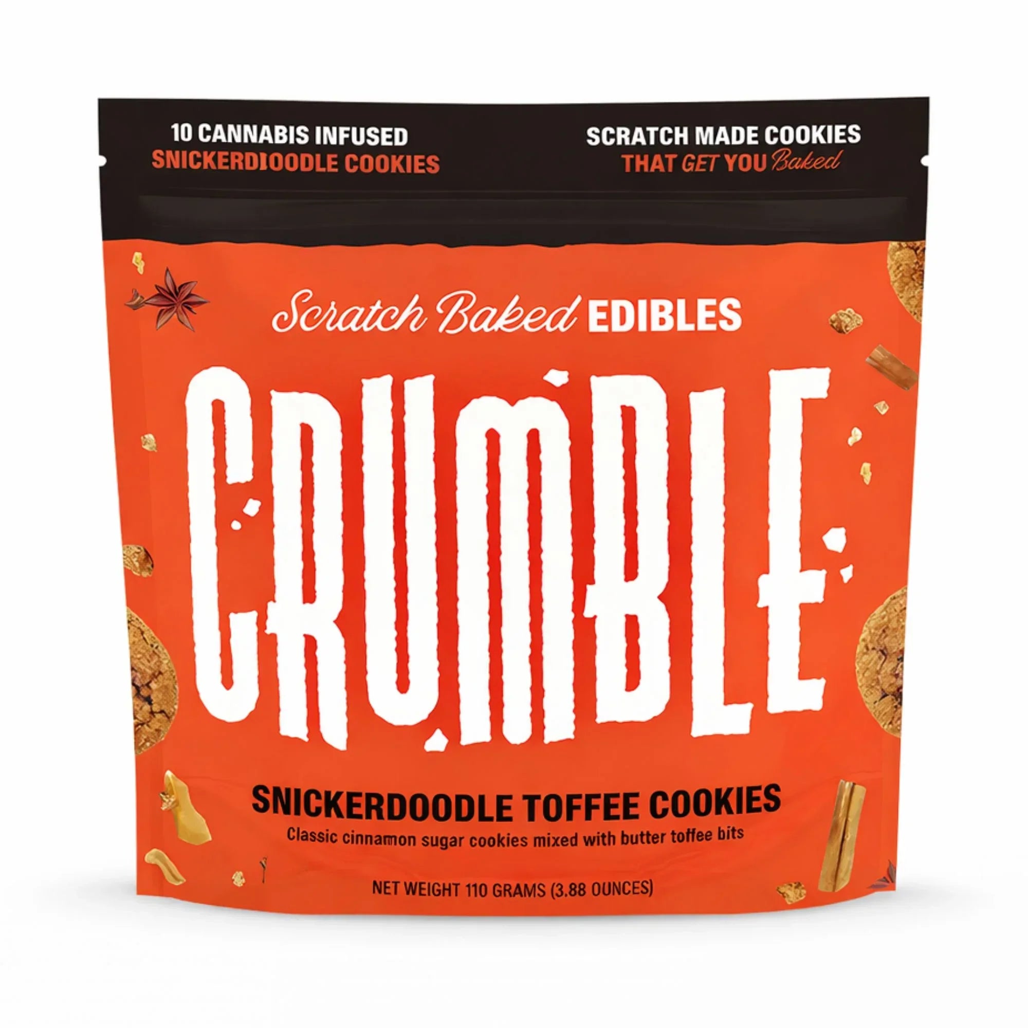 Crumble - Snickerdoodle Toffee Cookies | 100mg Crumble Coastal Hemp Co