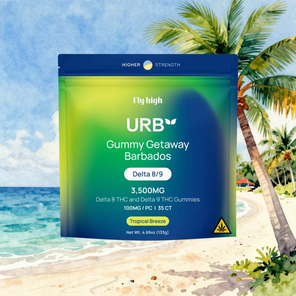 Urb D8 D9 THC Gummies 3500MG Lifted Made Coastal Hemp Co