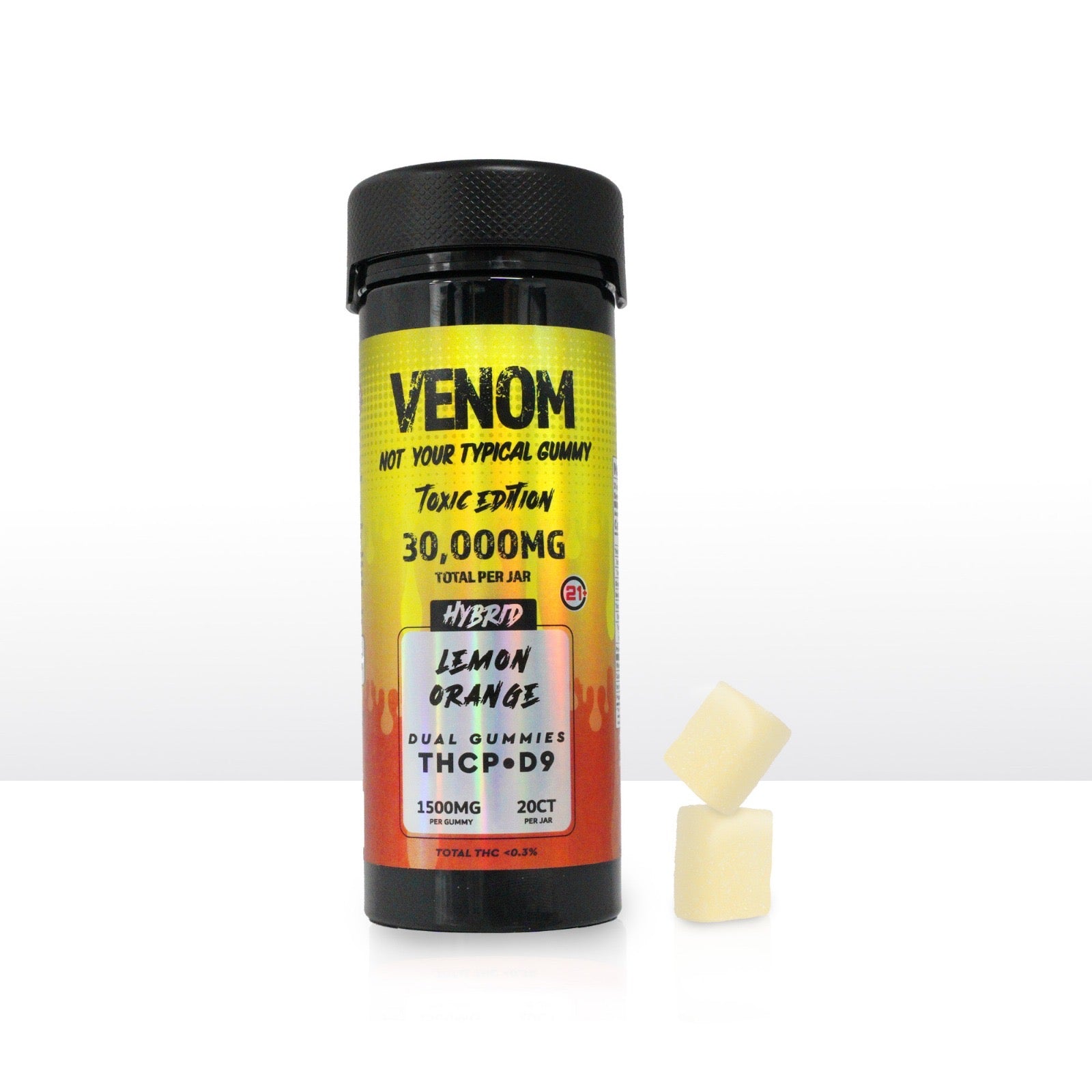 VENOM 30,000mg D9/THCP Gummies 20CT JAR VENOM Coastal Hemp Co