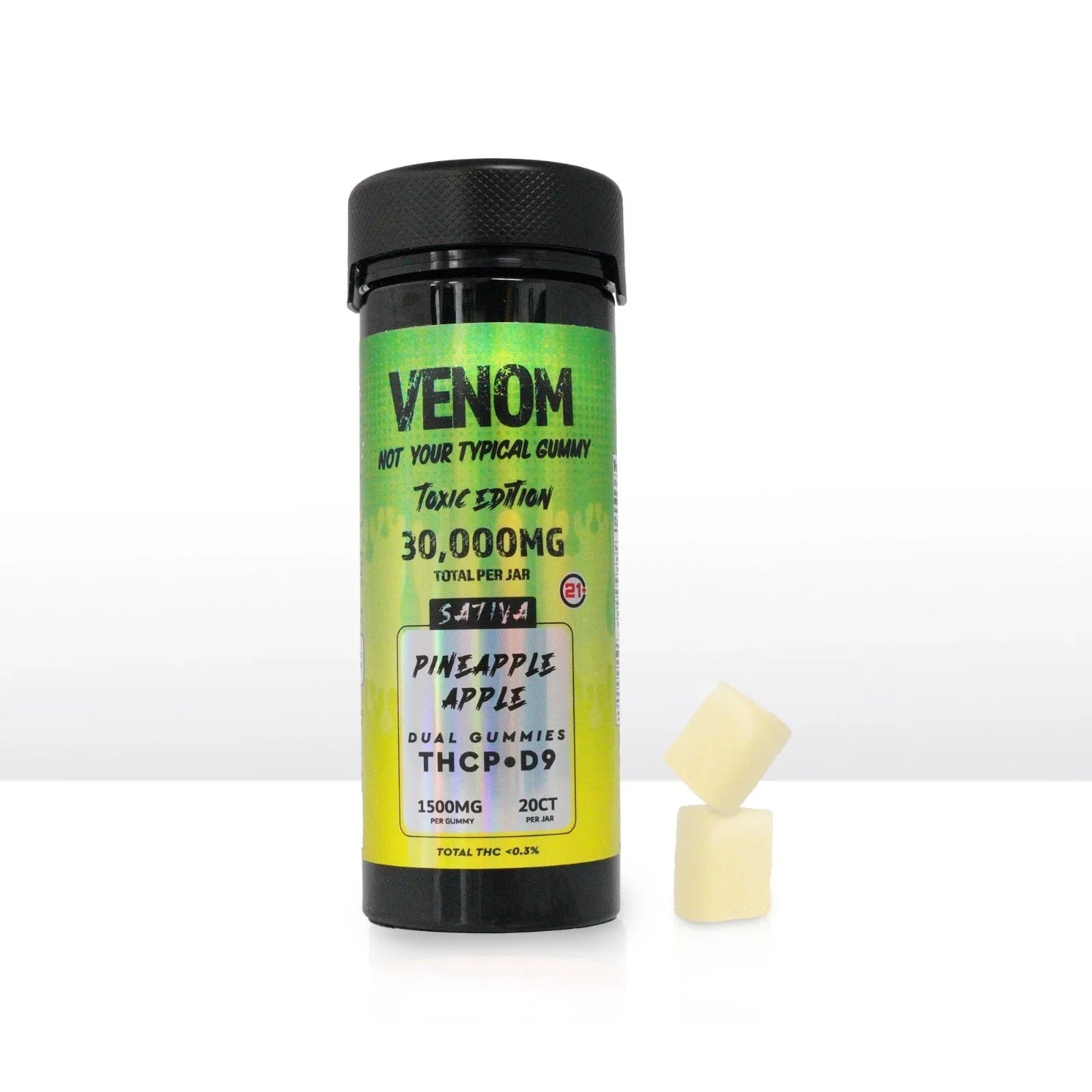 VENOM 30,000mg D9/THCP Gummies 20CT JAR VENOM Coastal Hemp Co