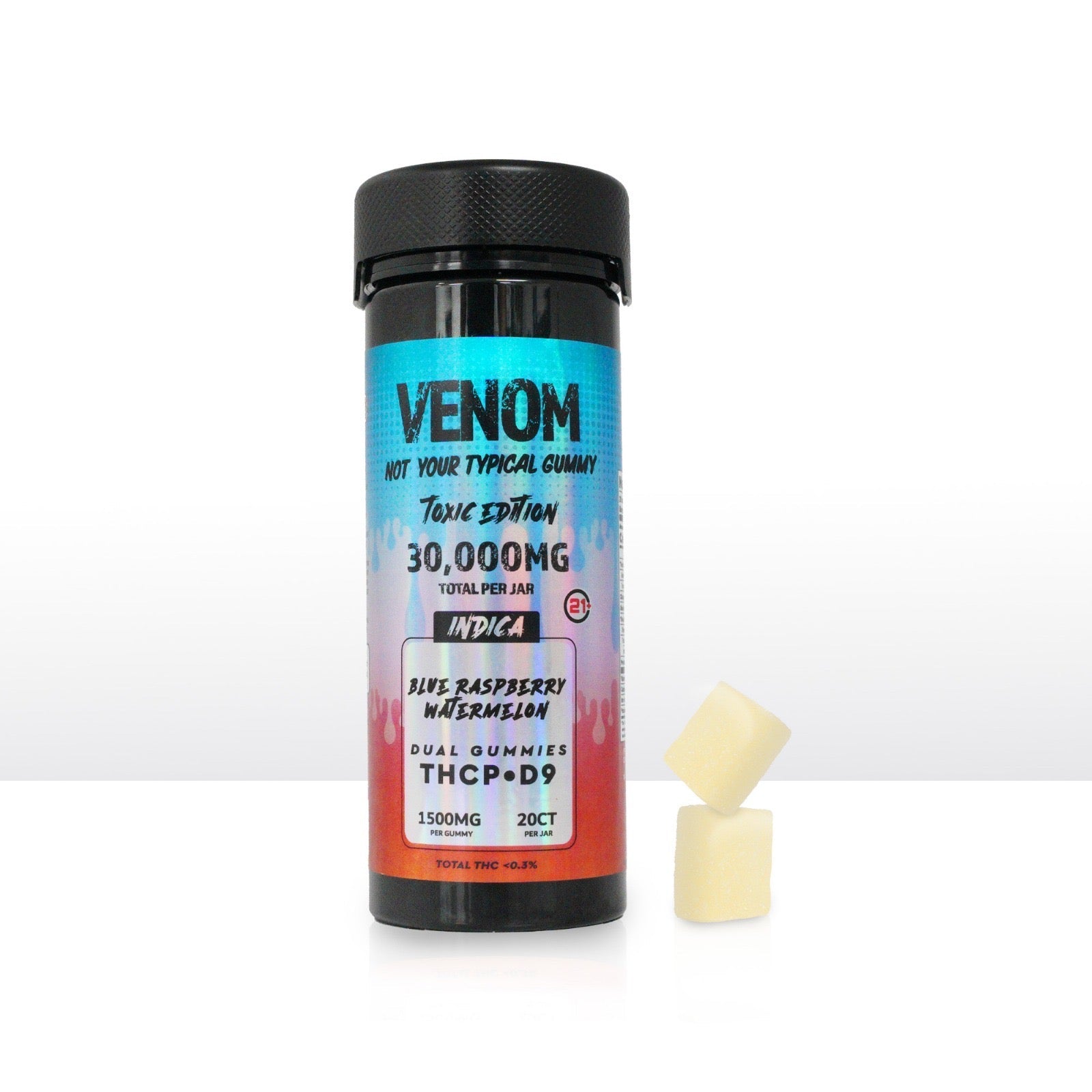 VENOM 30,000mg D9/THCP Gummies 20CT JAR VENOM Coastal Hemp Co