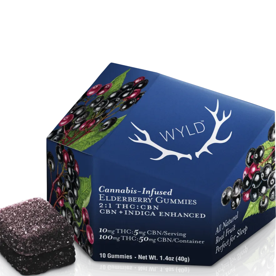 WYLD 2:1 THC/CBN SLEEP Gummies WYLD Coastal Hemp Co