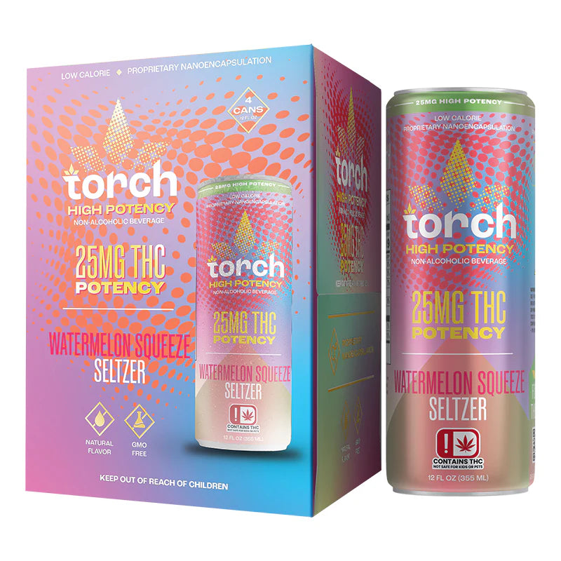 Torch High Potency THC Seltzer 25mg Torch Coastal Hemp Co