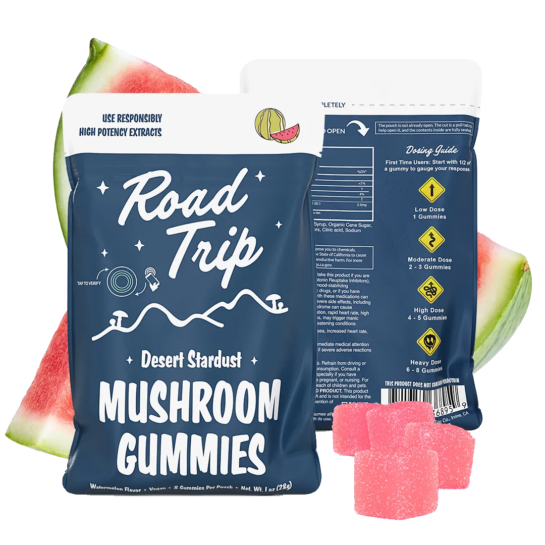Road Trip Mushroom Gummies Desert Stardust Road Trip Co. Coastal Hemp Co