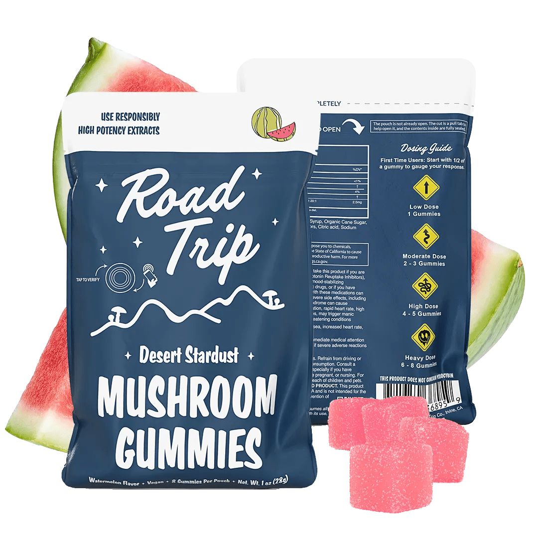 Road Trip Mushroom Gummies Desert Stardust Road Trip Co. Coastal Hemp Co