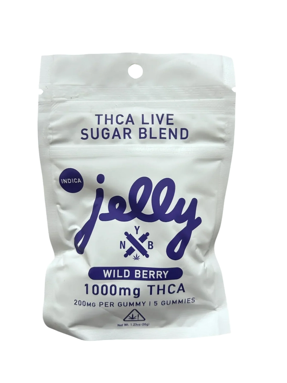 Jelly THCA Live Sugar Blend Gummies—15 hemp-derived edibles with live resin sugar, each gummy 200mg THCA, totaling 3000mg per pack.