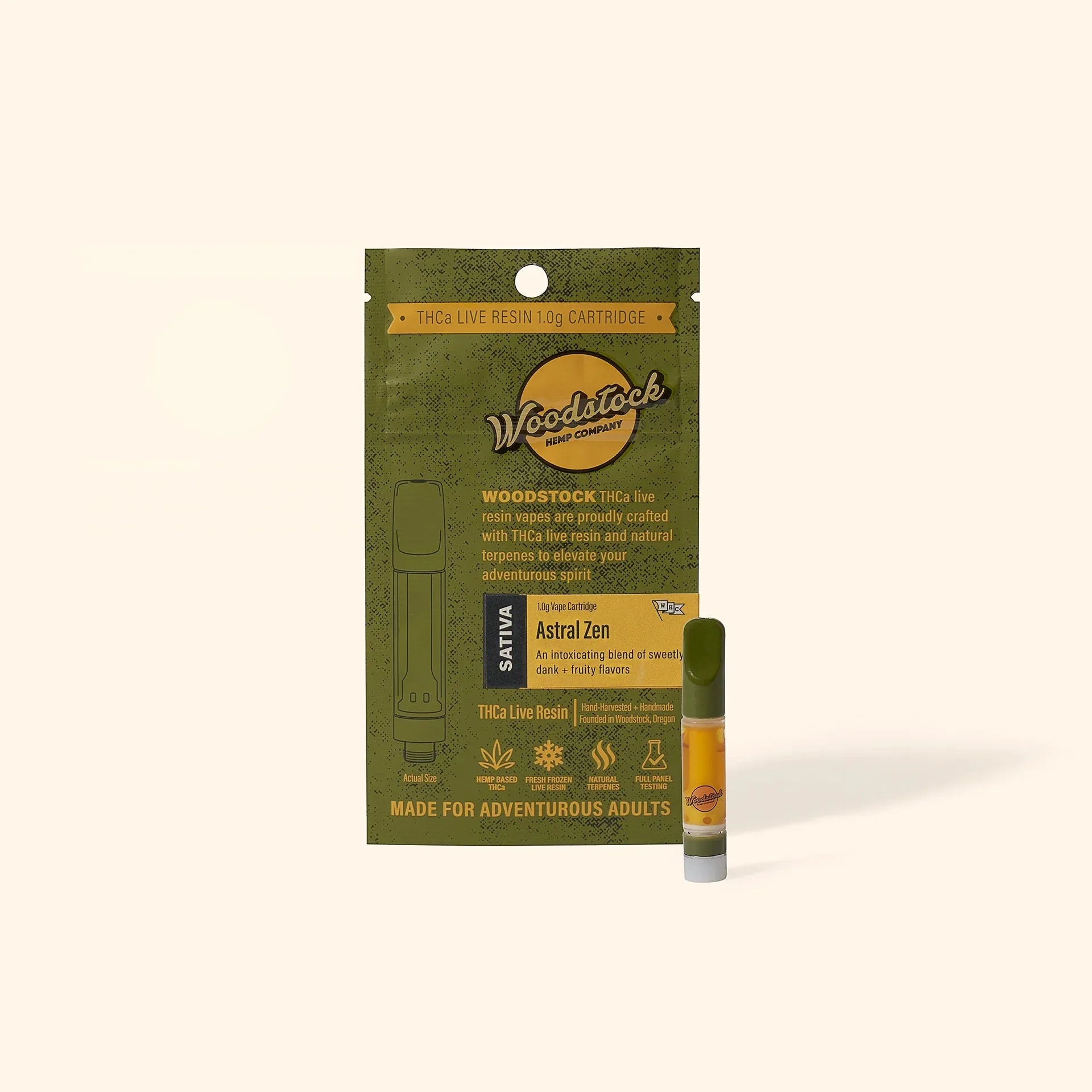 Woodstock THCa Liquid Diamond Live Resin 1.0g Cartridge Woodstock Hemp Co Coastal Hemp Co