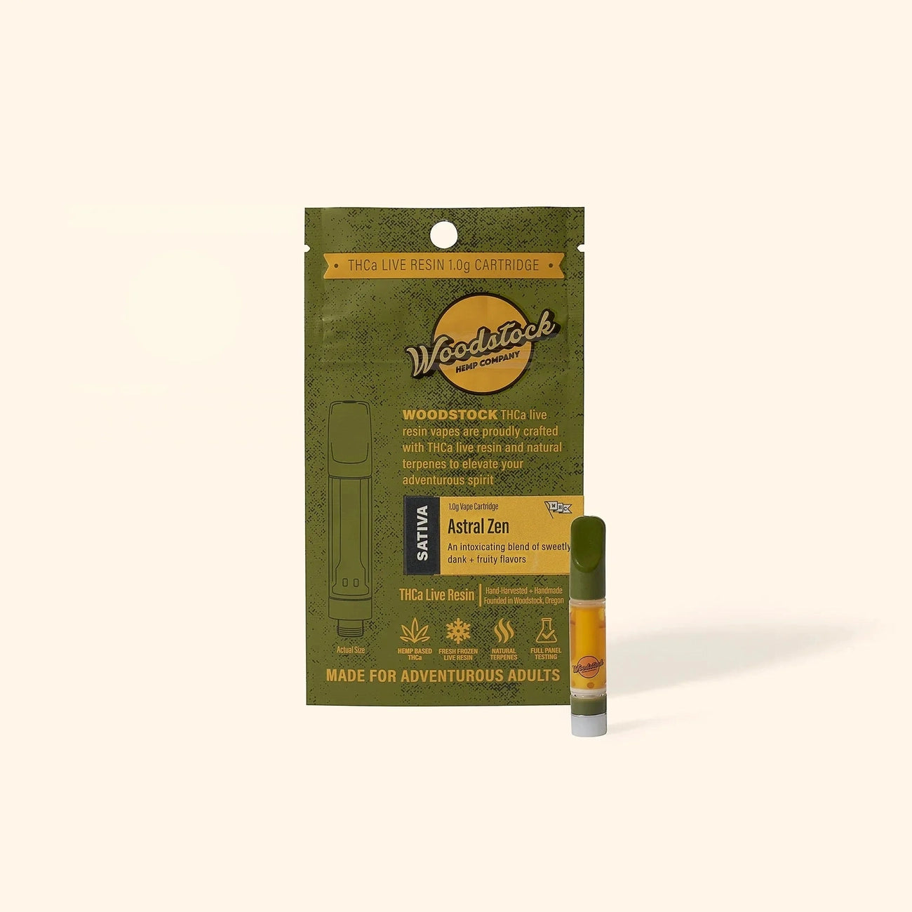 Woodstock THCa Liquid Diamond Live Resin 1.0g Cartridge Woodstock Hemp Co Coastal Hemp Co