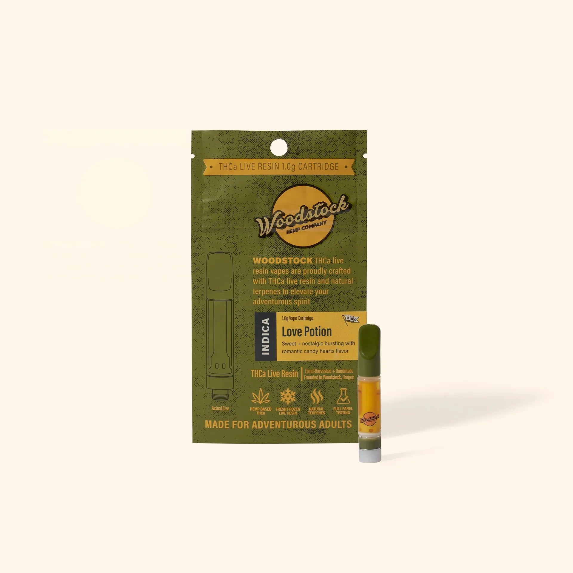 Woodstock THCa Liquid Diamond Live Resin 1.0g Cartridge Woodstock Hemp Co Coastal Hemp Co