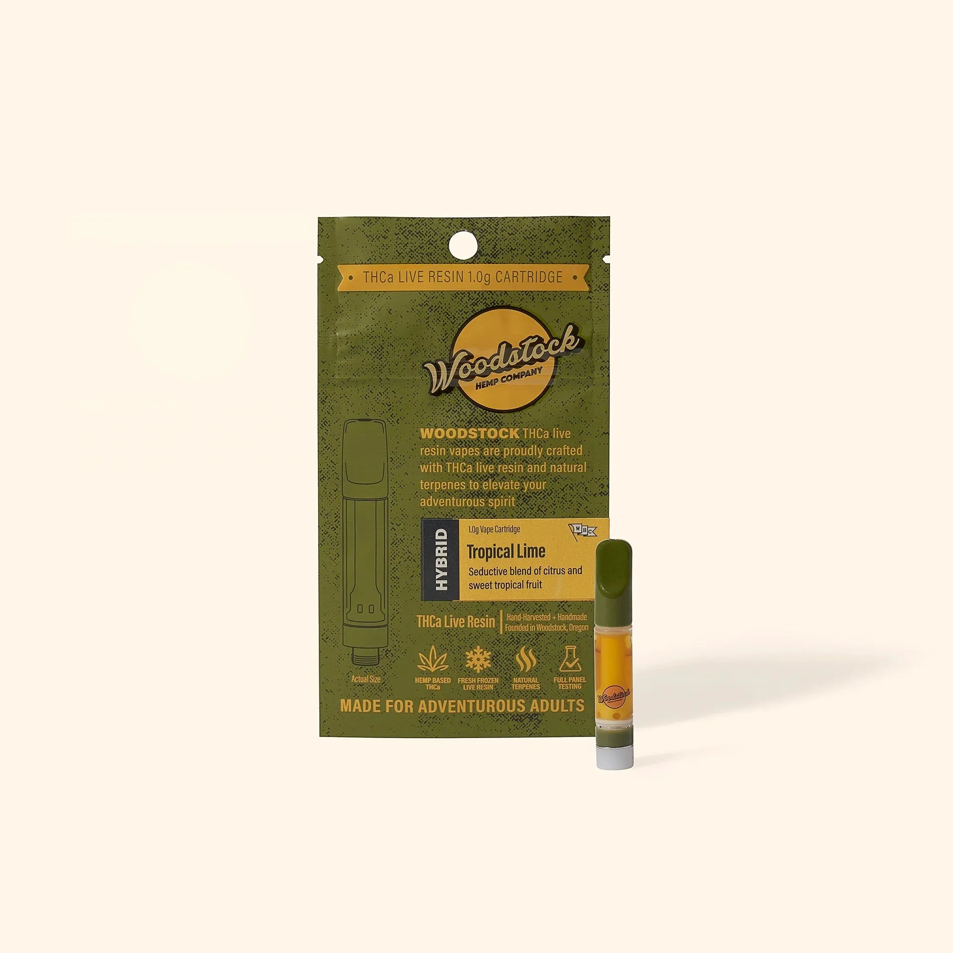 Woodstock THCa Liquid Diamond Live Resin 1.0g Cartridge Woodstock Hemp Co Coastal Hemp Co