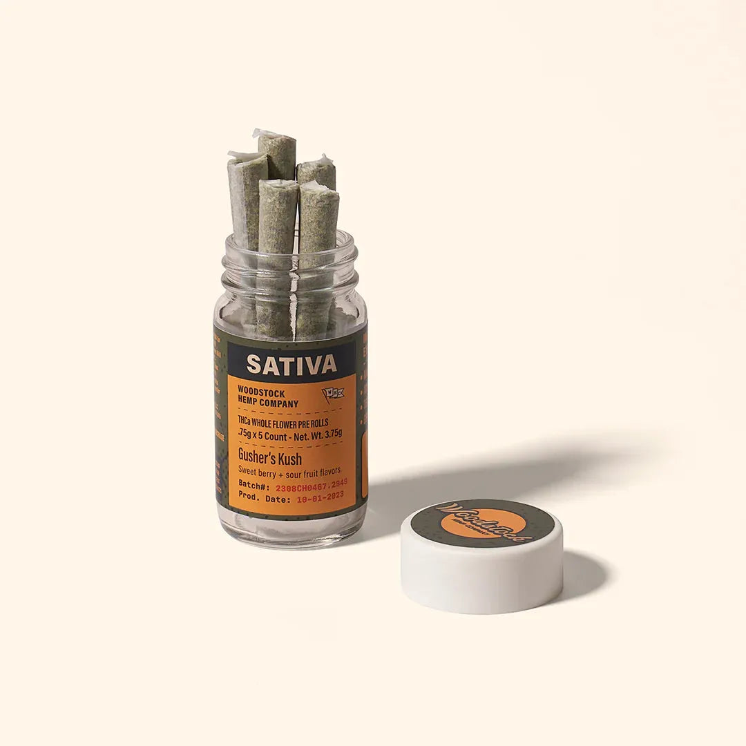 Woodstock Hemp Co THCa Pre Rolls 5 Count Woodstock Hemp Co Coastal Hemp Co