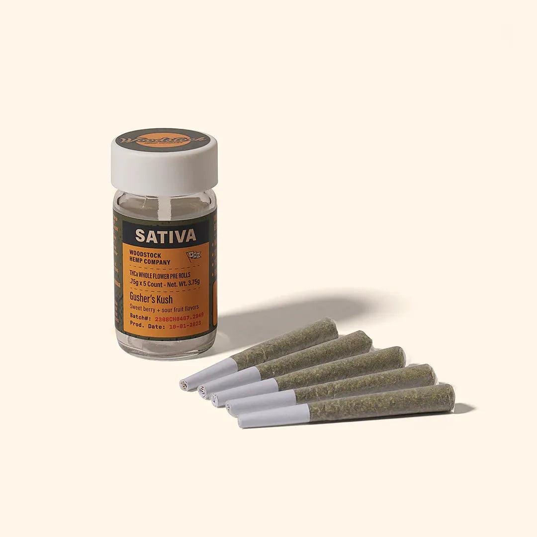 Woodstock Hemp Co THCa Pre Rolls 5 Count Woodstock Hemp Co Coastal Hemp Co