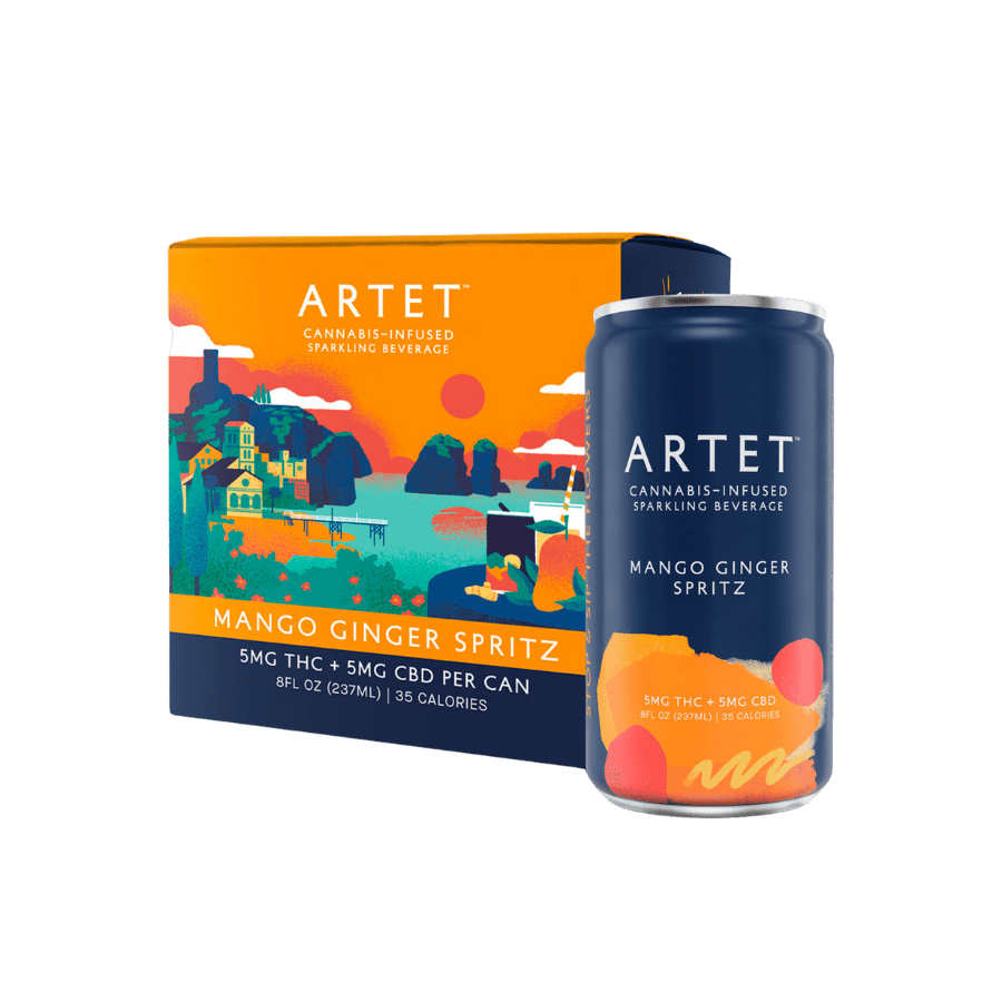 Artet Seltzer/Spritzer THC Infused Beverage - Coastal Hemp Co