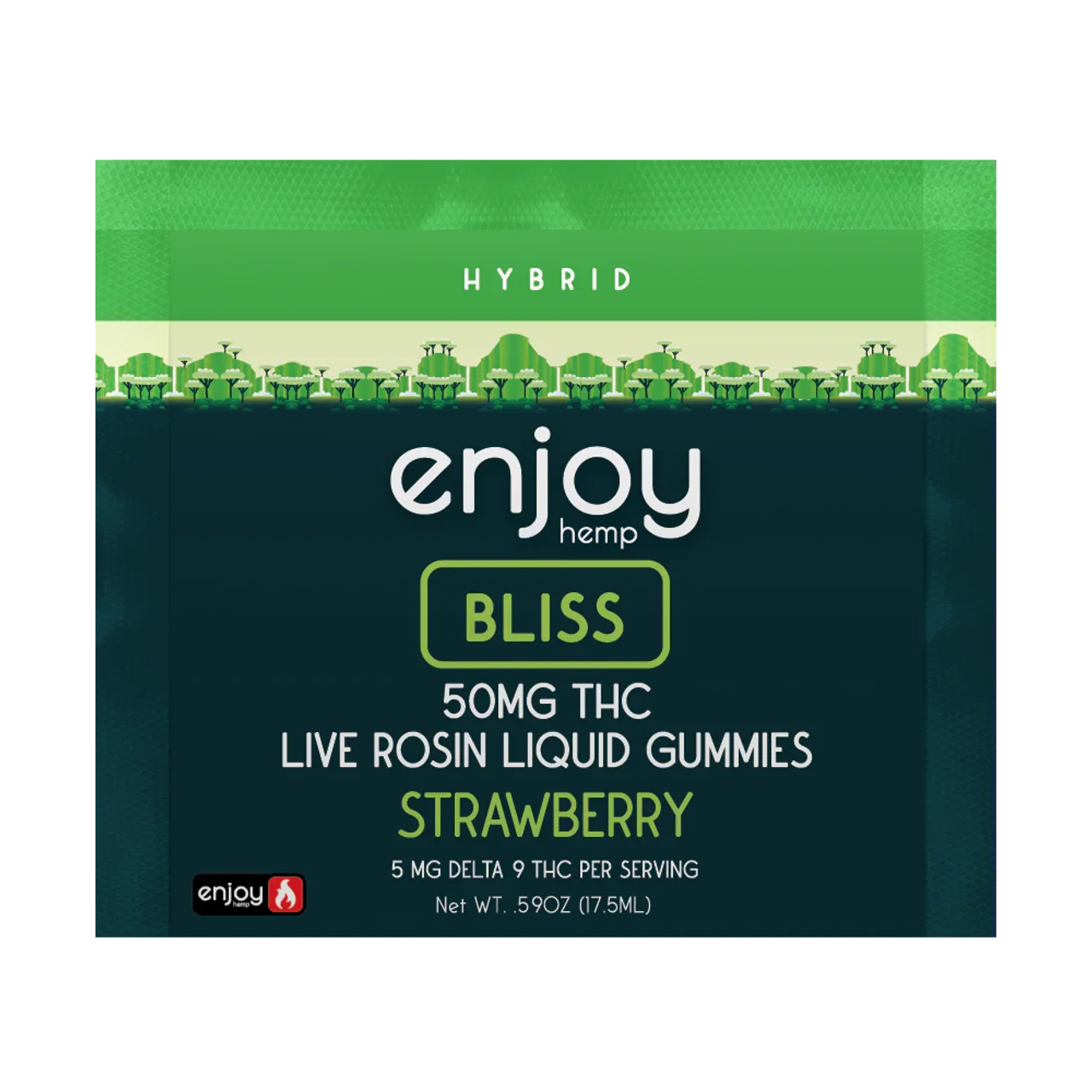 Enjoy THC Live Rosin Liquid Gummies 50mg Enjoy Hemp Coastal Hemp Co
