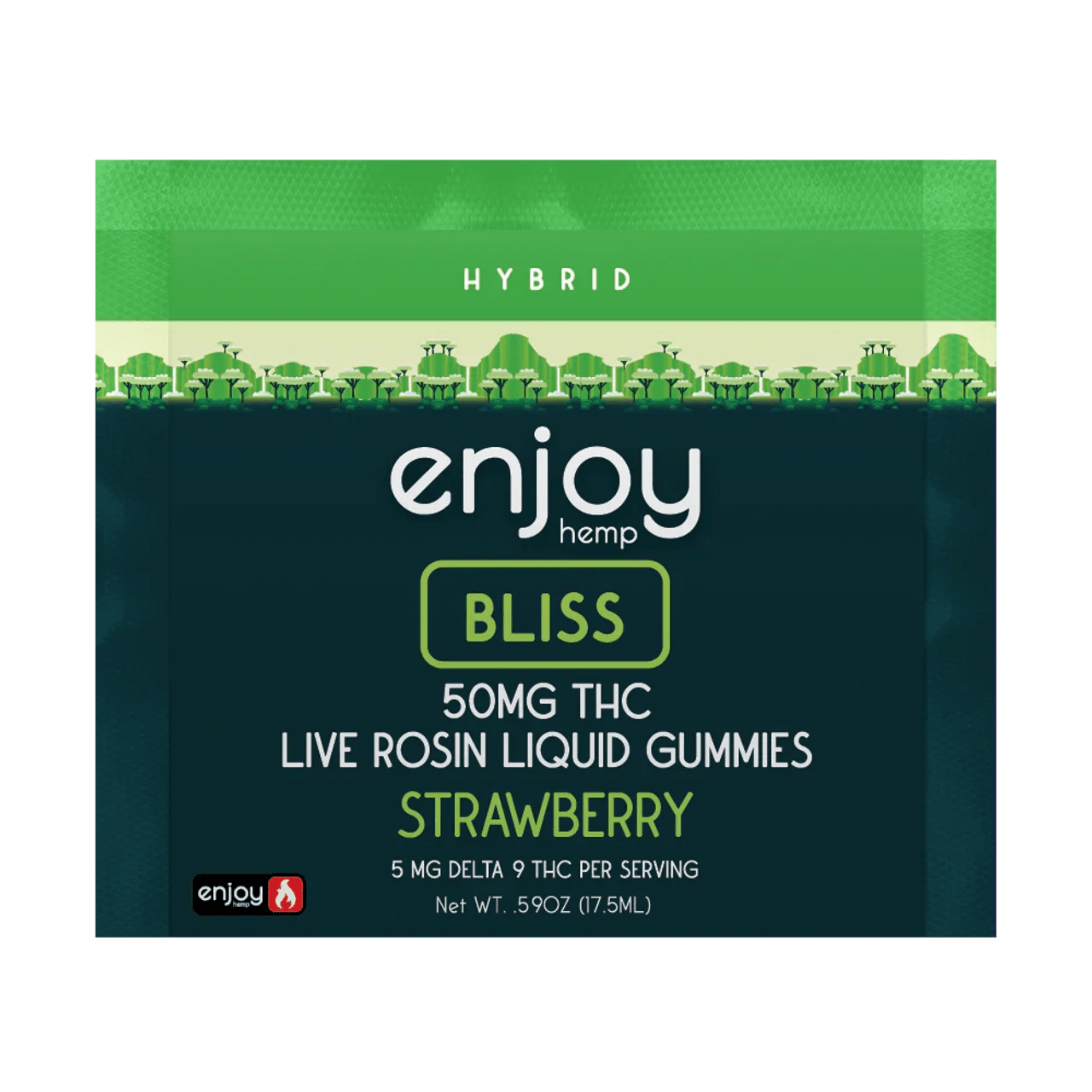 Enjoy THC Live Rosin Liquid Gummies 50mg Enjoy Hemp Coastal Hemp Co