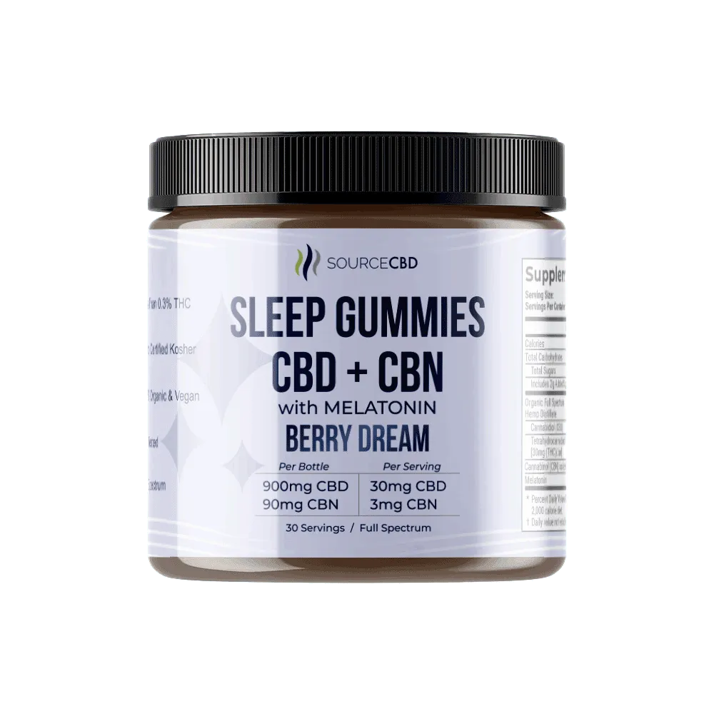 SourceCBD Sleep Gummies Front Label