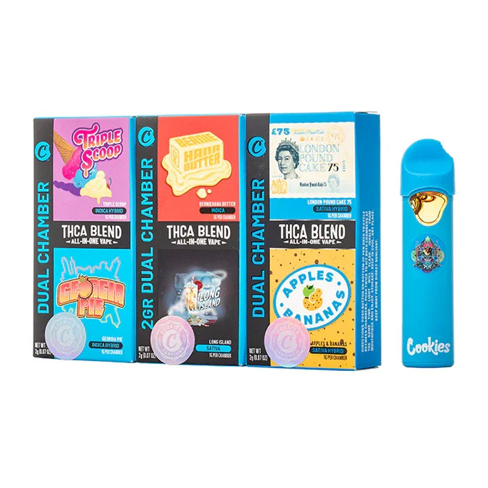 Cookies Dual Chamber THCA Disposable 2G | 5-Pack Cookies Coastal Hemp Co