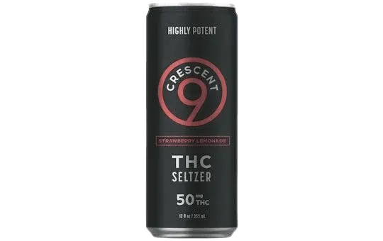 Crescent Canna - Crescent 9 High Potency THC Seltzer 50mg - Shop Coastal Hemp Co