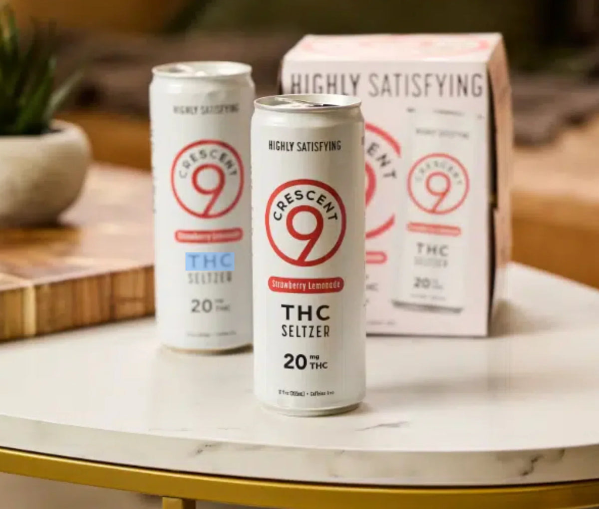 Crescent 9 THC Seltzer: 20mg for a Euphoric, Guilt-Free Refreshment