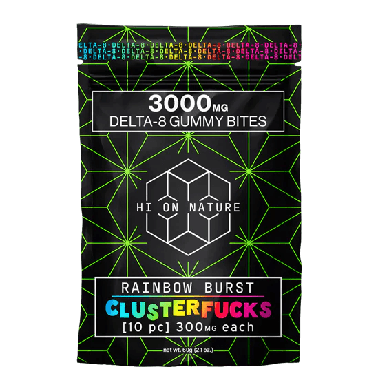 Delta 8 Gummy Bites - CLUSTERF*CKS 3000 mg - Coastal Hemp Co
