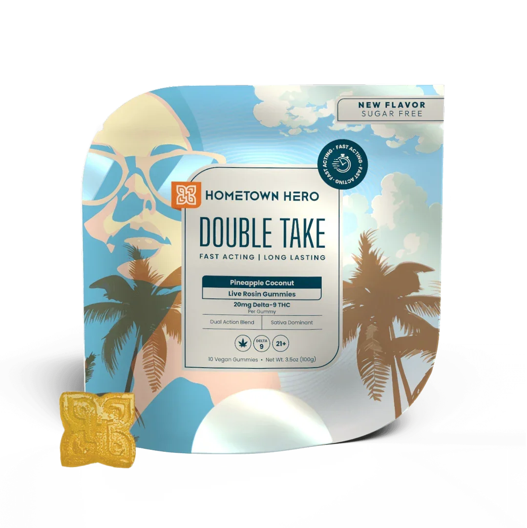 Hometown Hero Double Take Gummies 20mg Hometown Hero Coastal Hemp Co
