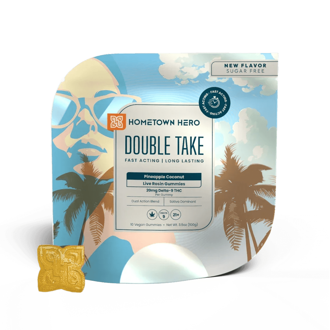 Hometown Hero Double Take Gummies 20mg Hometown Hero Coastal Hemp Co