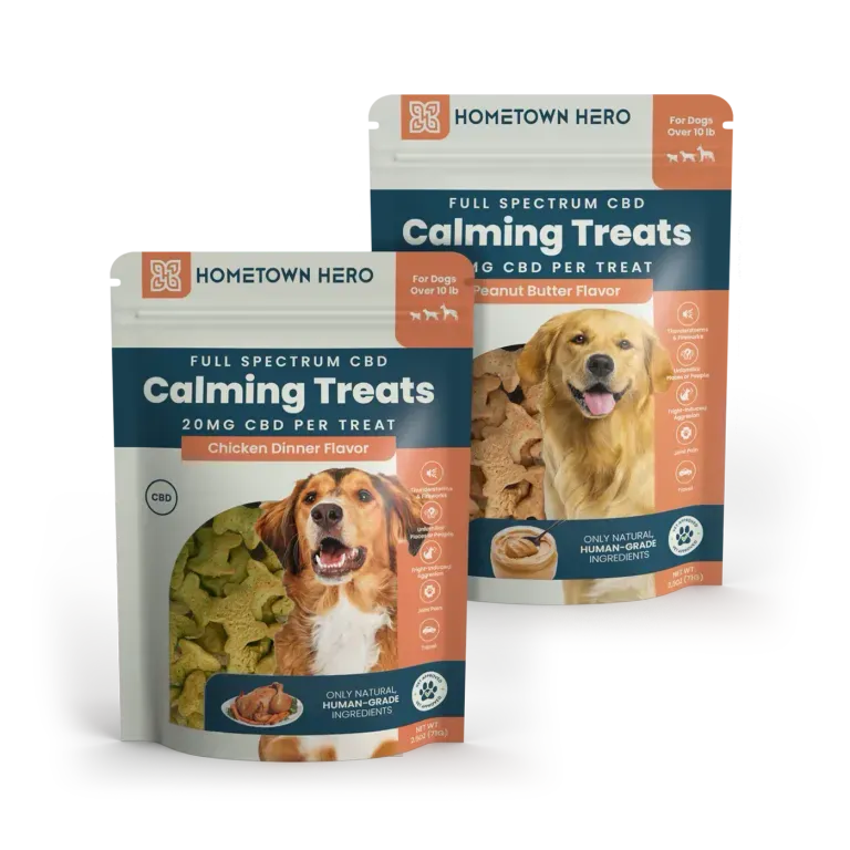 Hometown Hero Calming CBD Dog Treats Hometown Hero Coastal Hemp Co