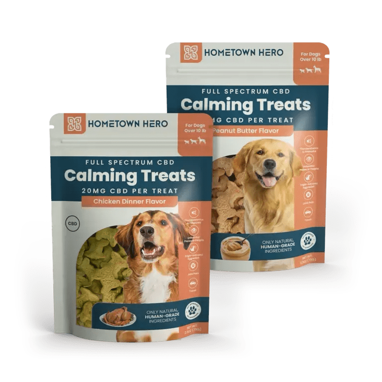 Hometown Hero Calming CBD Dog Treats Hometown Hero Coastal Hemp Co