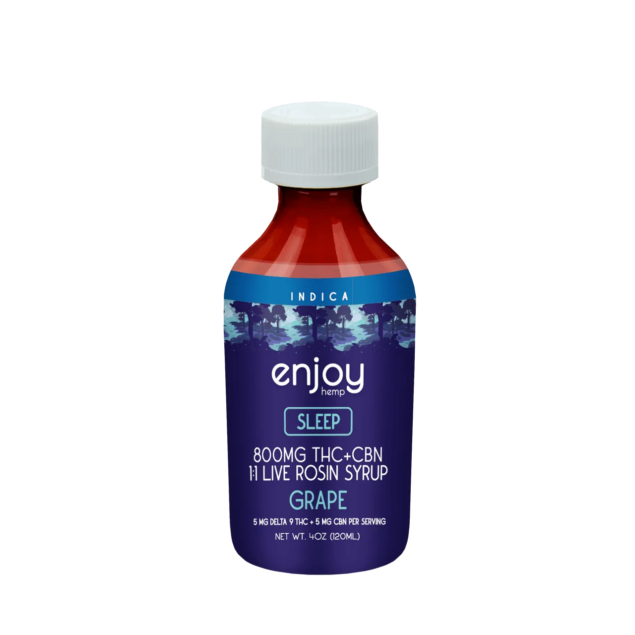 Enjoy SLEEP Syrup Delta 9 plus CBN 800 mg - Coastal Hemp Co