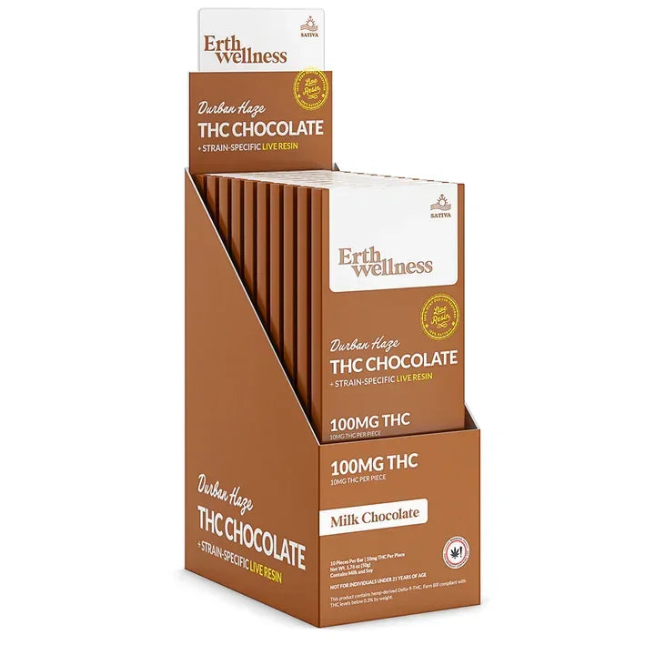 Erth Wellness THC Chocolate 100mg Coastal Hemp Co Coastal Hemp Co