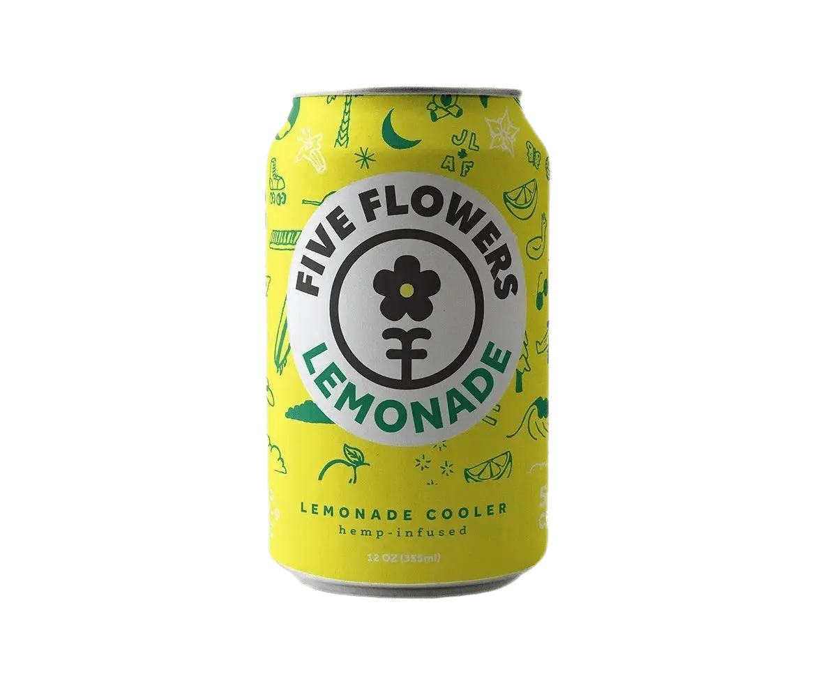 Five Flowers Delta 9 Seltzers 5 mg Hemp-Derived Cooler - Coastal Hemp Co